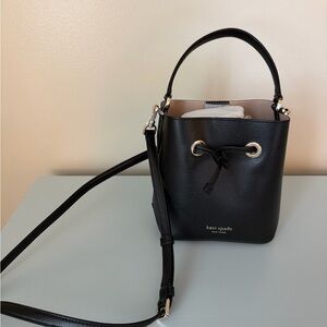 Kate Spade Black Crossbody Bucket Bag